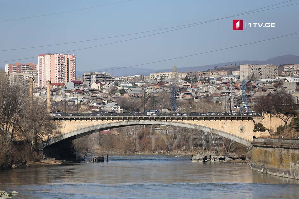 თბილისსა და მცხეთაში მდინარე მტკვრის დონე სამი დღით ბუნებრივ ნიშნულს დაუბრუნდება