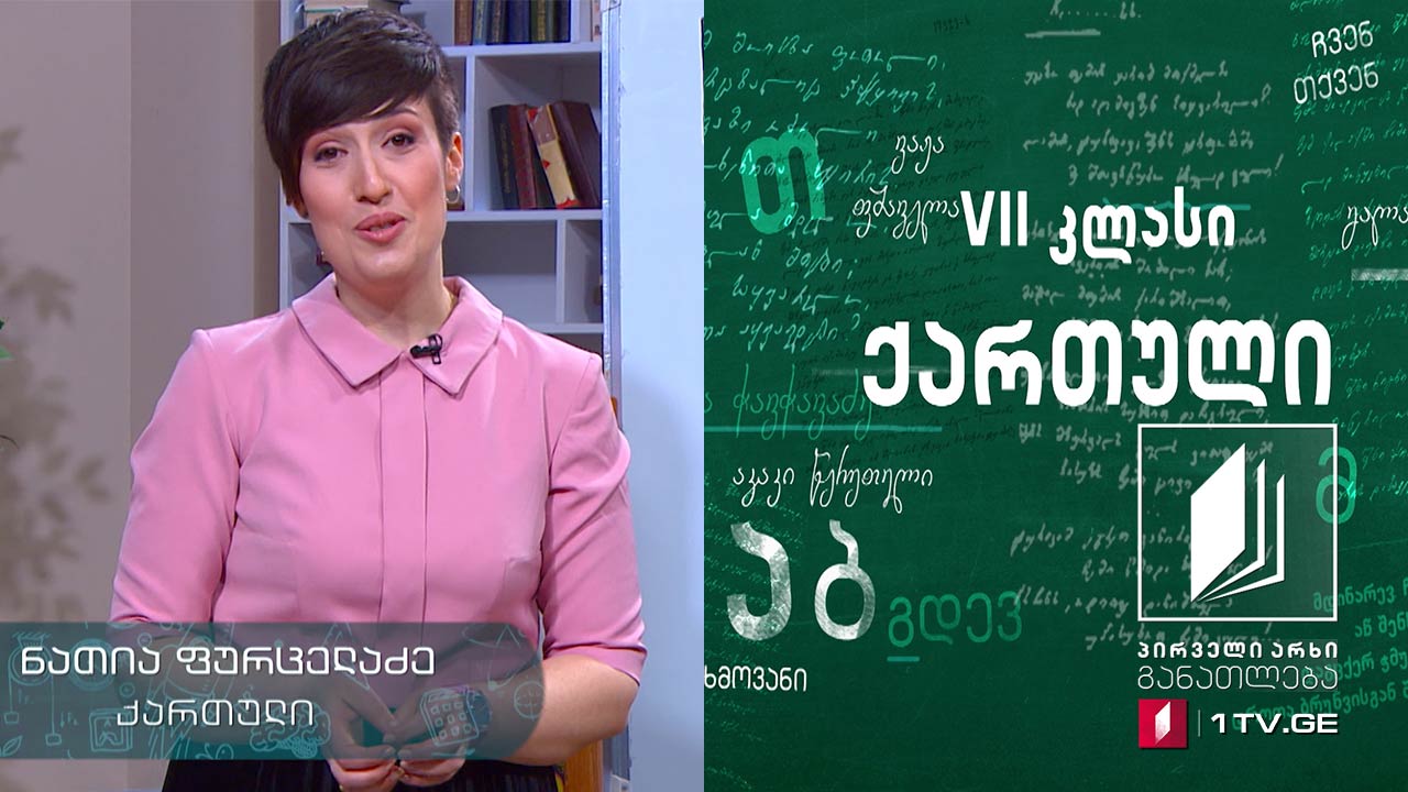 ქართული, VII კლასი - პირადი წერილი #ტელესკოლა