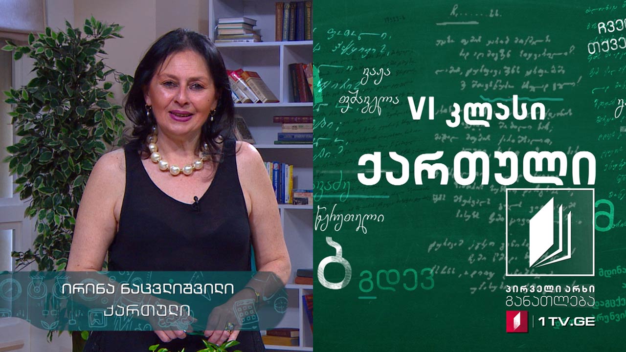 ქართული, VI კლასი - შემაჯამებელი გაკვეთილი, 11 ივნისი, 2020 #ტელესკოლა