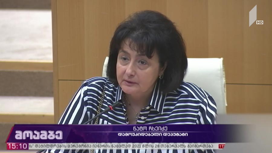 პოლიტიკური განცხადებები პარლამენტში
