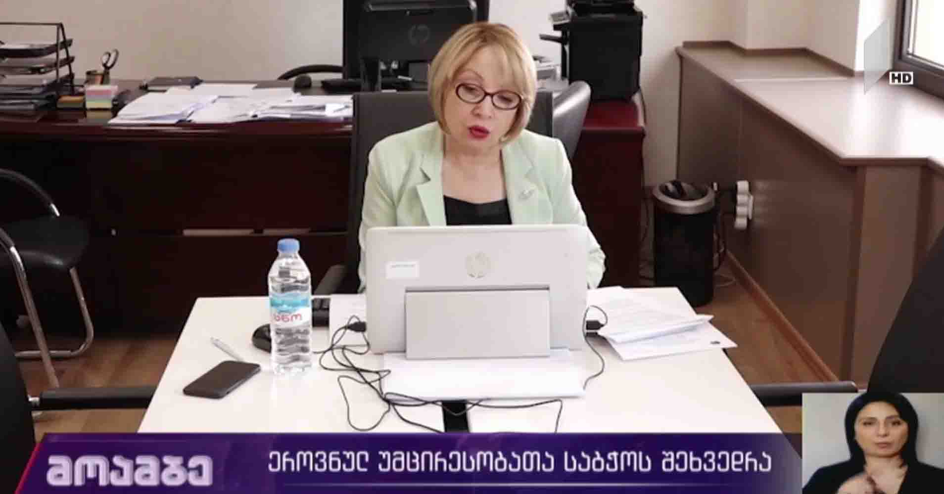 ეროვნულ უმცირესობათა საბჭოს შეხვედრა