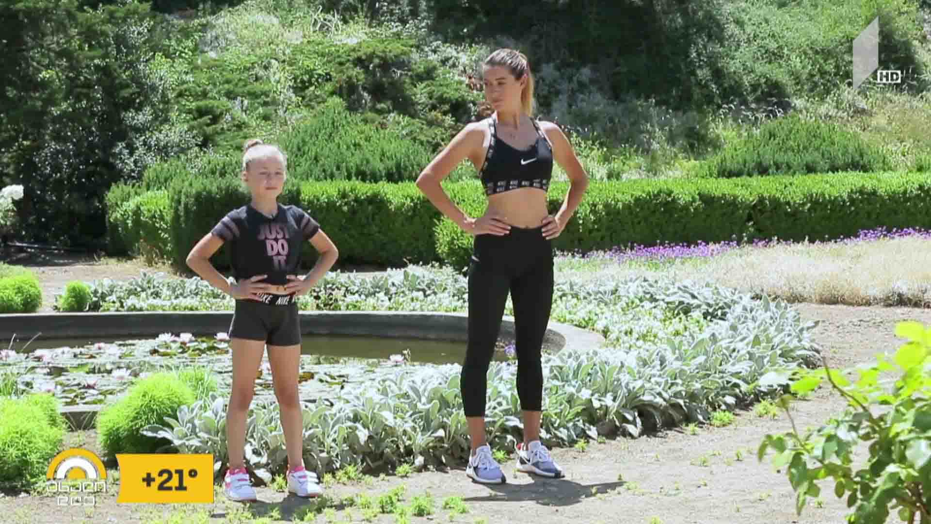 დილის ვარჯიშები ქეთი ხატიაშვილთან და ანასტასია ვადაჭკორიასთან ერთად
