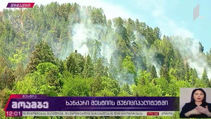 ხანძარი მესტიის მუნიციპალიტეტში