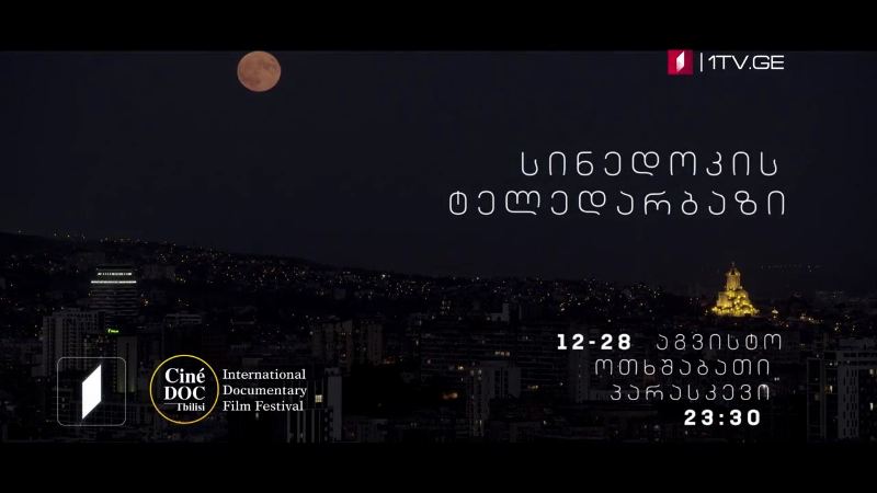 საერთაშორისო დოკუმენტური კინოფესტივალი – სინედოკის ტელედარბაზი, ოთხშაბათი-პარასკევი, 12-28 აგვისტო, 23:30