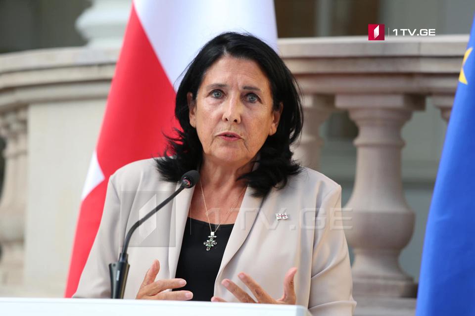 President of Georgia – Russia should realize that territory won by war and occupied by force cannot bring stability or welfare to the region