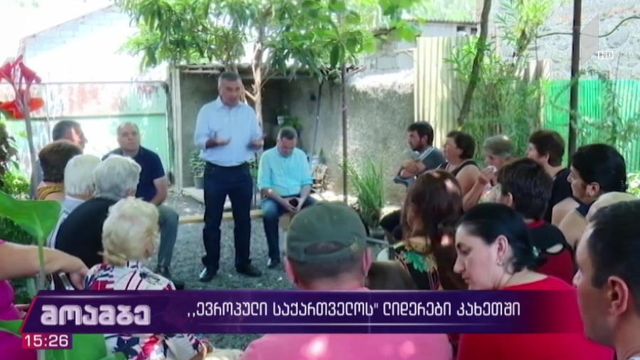 „ევროპული საქართველოს“ ლიდერები კახეთში 