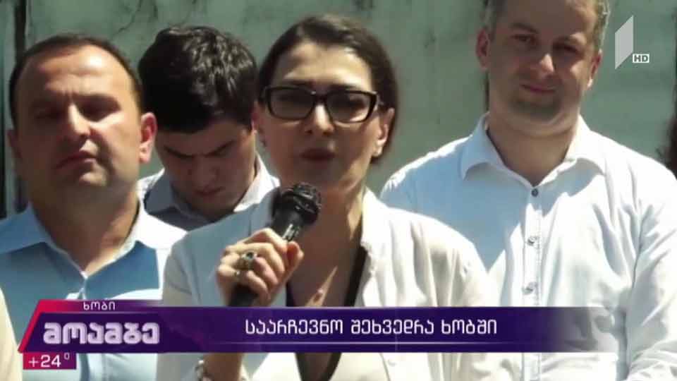 საარჩევნო შეხვედრა ხობში
