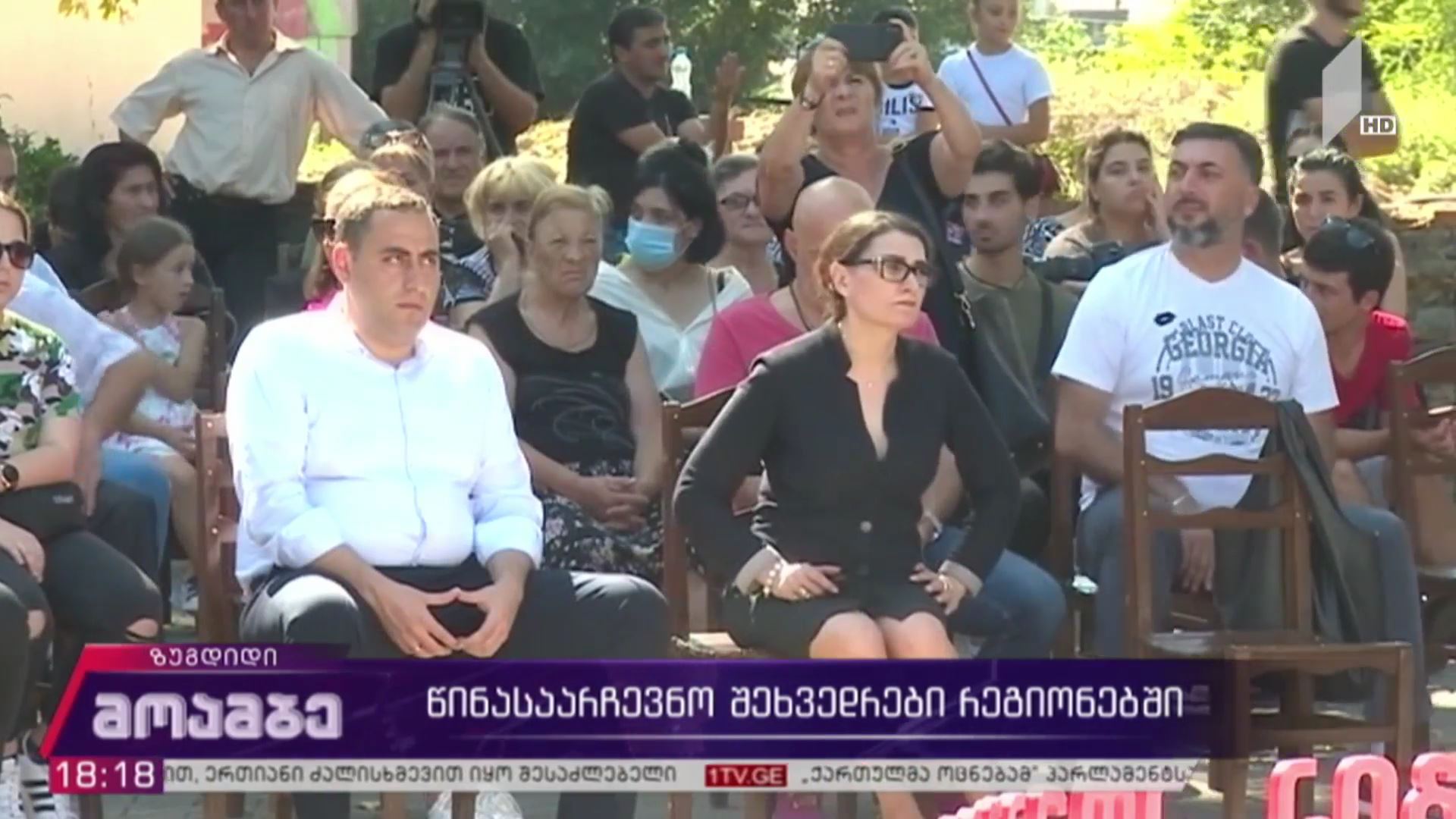წინასაარჩევნო შეხვედრები რეგიონებში