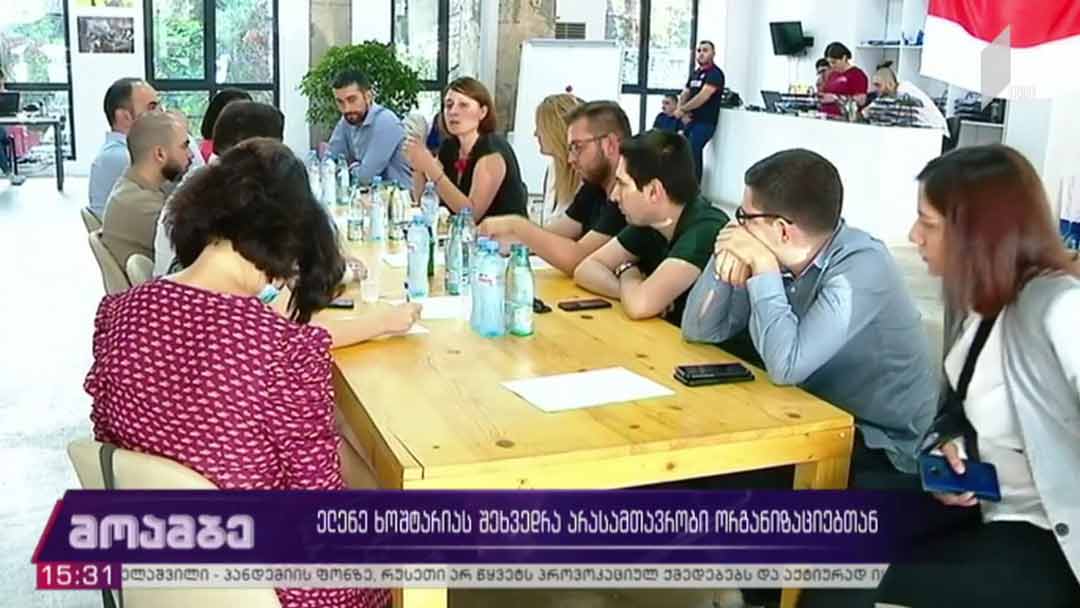 ელენე ხოშტარიას შეხვედრა არასამთავრობო ორგანიზაციებთან