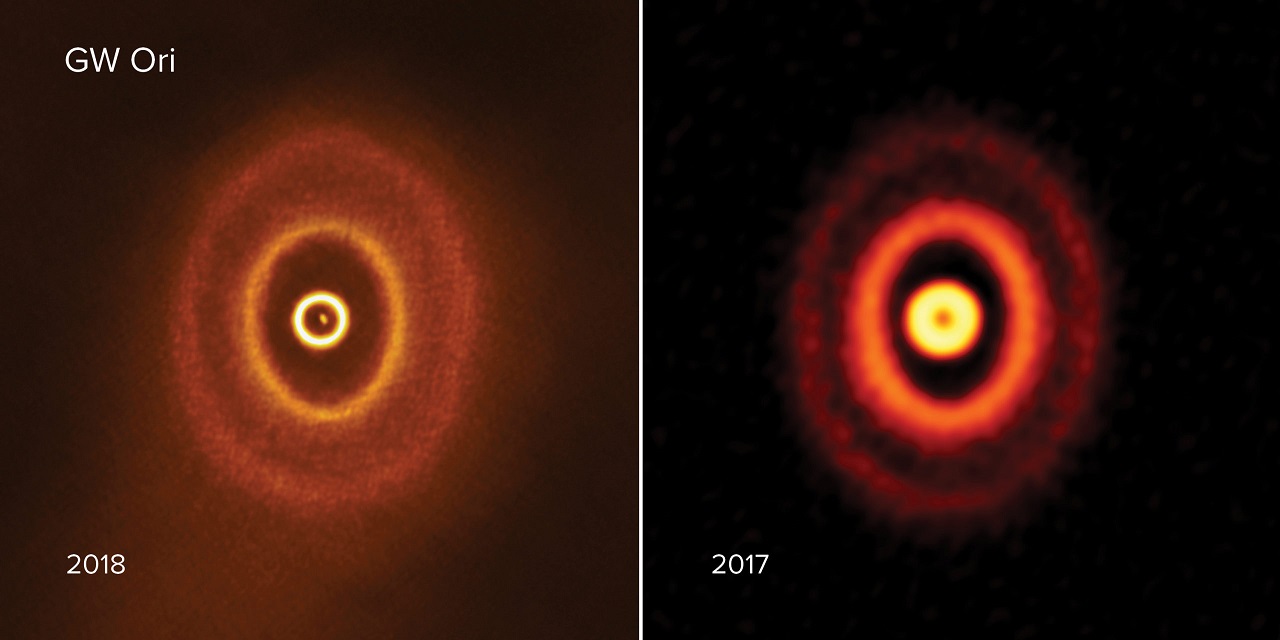 ორიონის თანავარსკვლავედში მდებარეობს უცნაური სამვარსკვლავიანი სისტემა, რომლის გარშემო პლანეტები ახლა იბადებიან — #1tvმეცნიერება