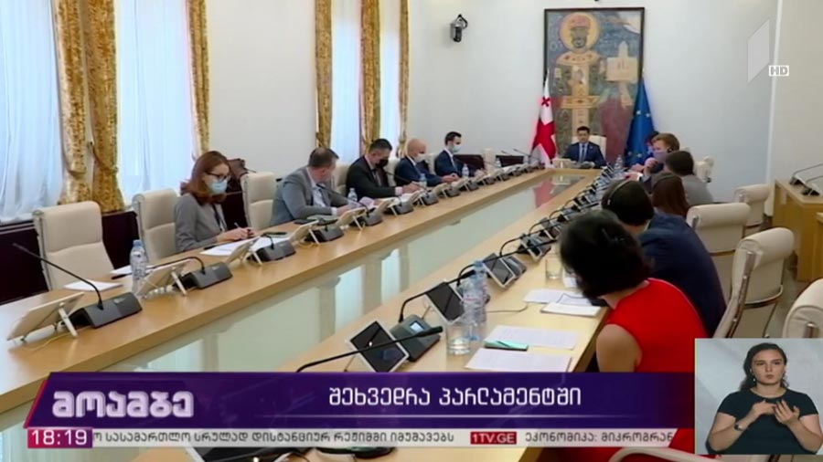 შეხვედრა პარლამენტში