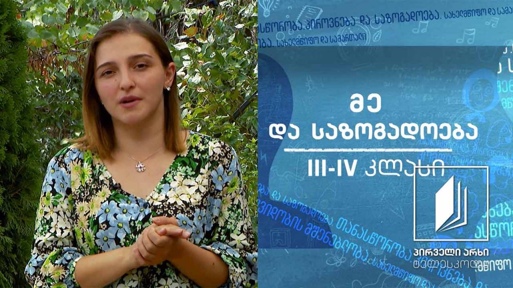 მე და საზოგადოება, III-IV კლასი – კონსტიტუცია #ტელესკოლა