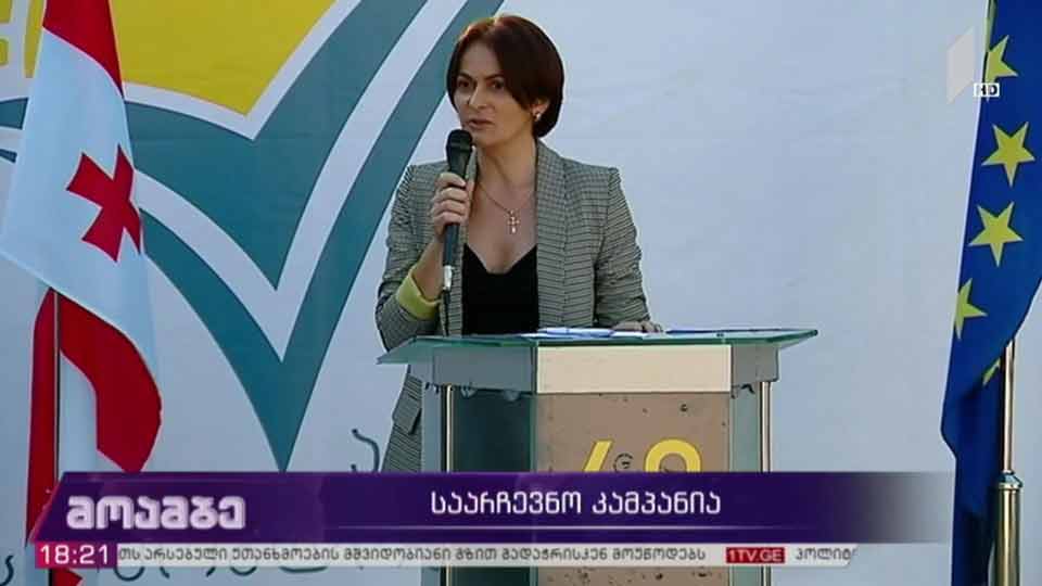 პარტია „არჩევანი სამშობლოსათვის“ შეხვედრებს მართავს