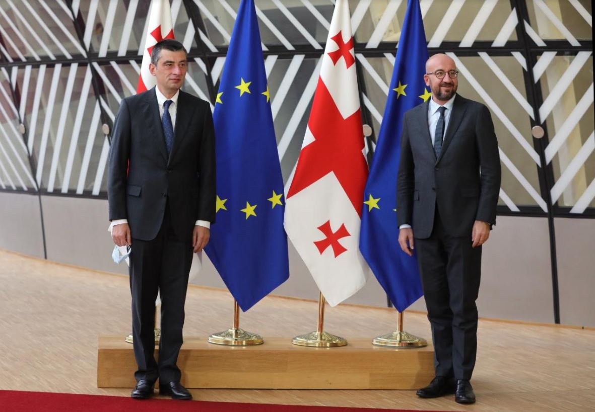 გიორგი გახარია ევროპული საბჭოს პრეზიდენტ შარლ მიშელს შეხვდა