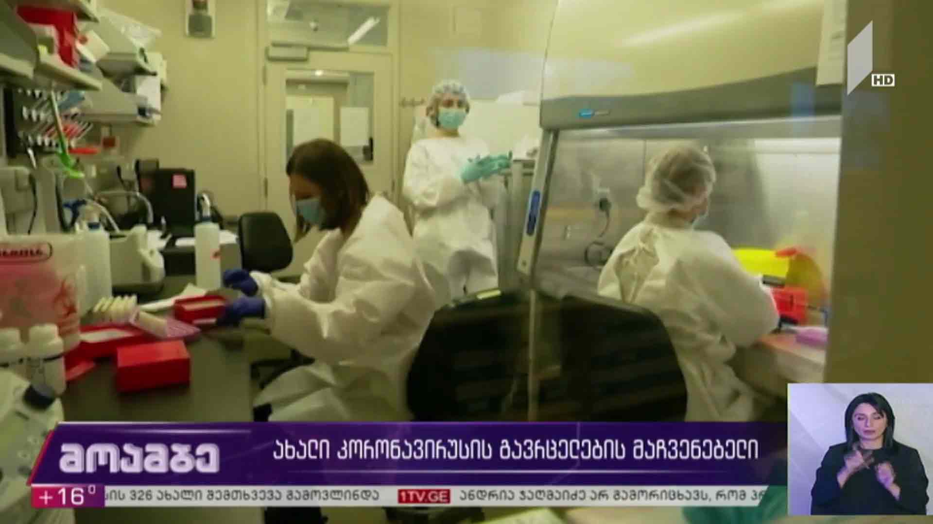 ახალი კორონავირუსის გავრცელების მაჩვენებელი 