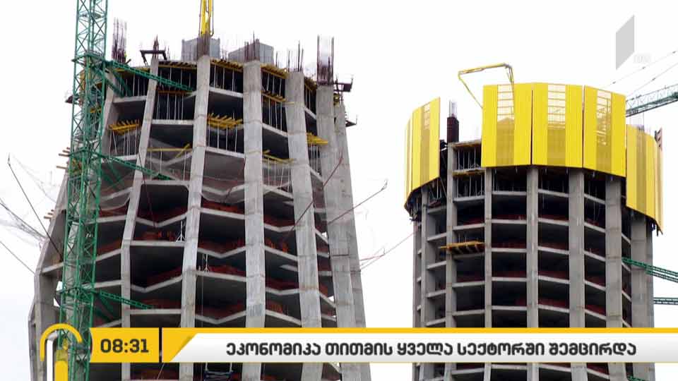 საქართველოს ეკონომიკა თითქმის ყველა სექტორში შემცირდა
