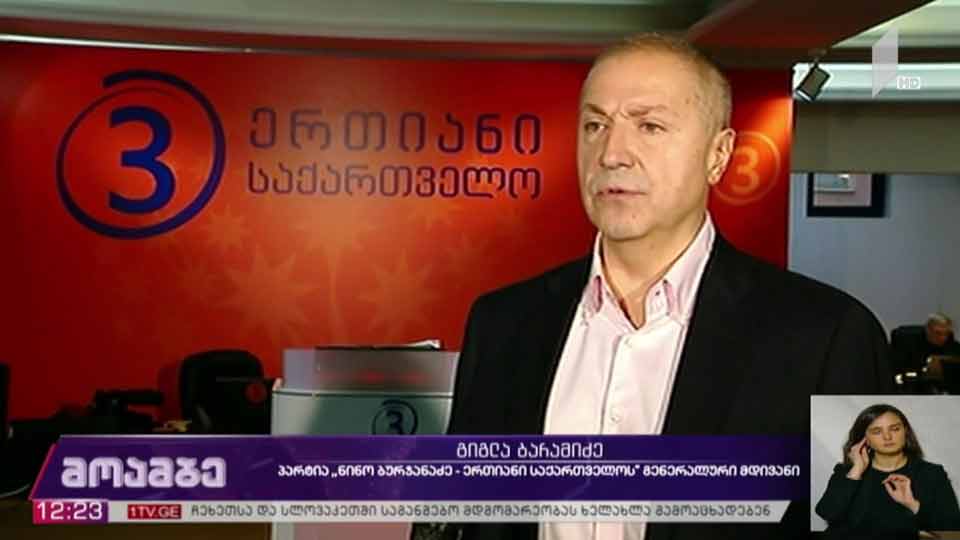 „ნინო ბურჯანაძე - ერთიანი საქართველოს“ საარჩევნო სიის წარდგენა
