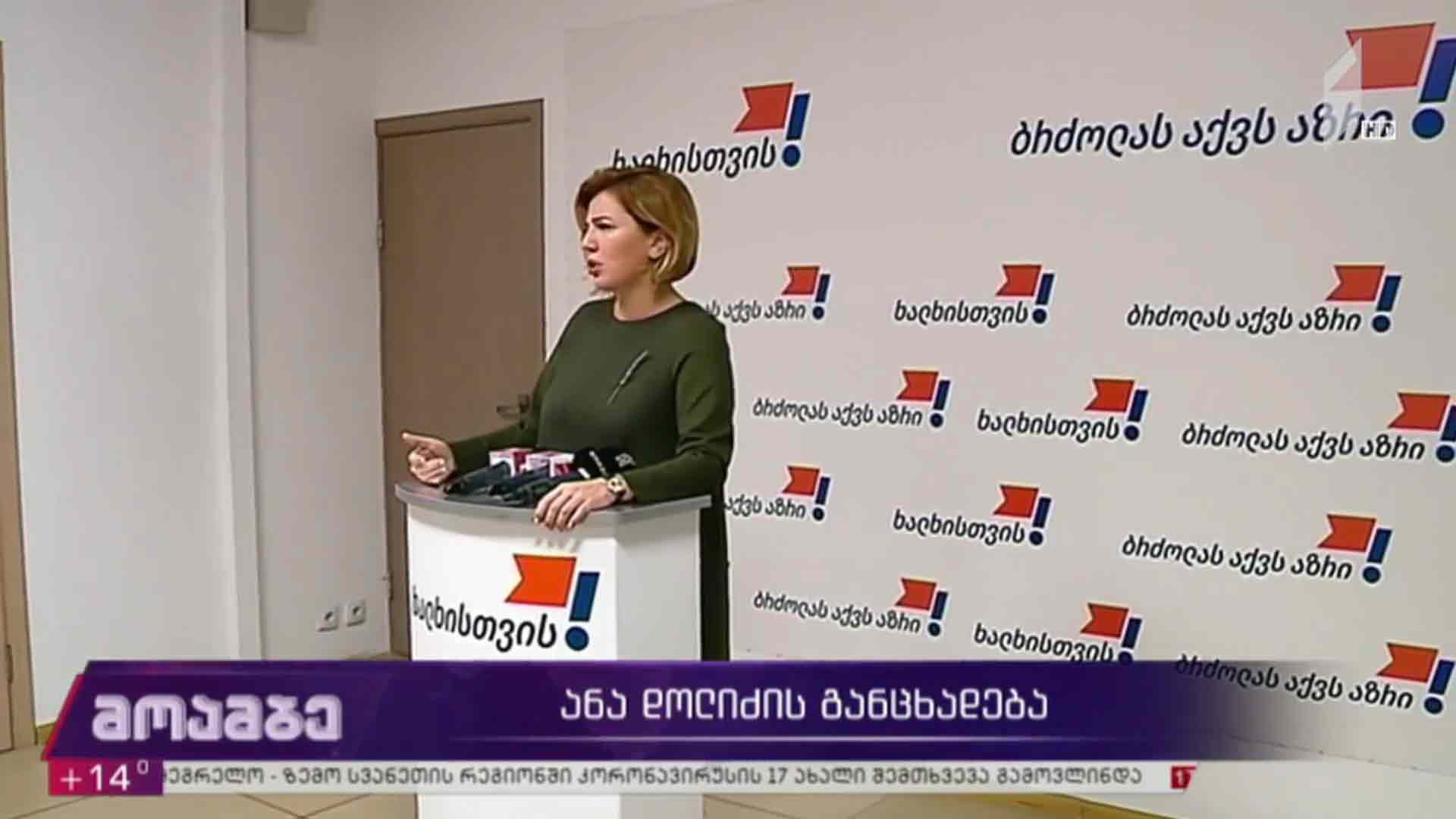 ანა დოლიძის განცხადება