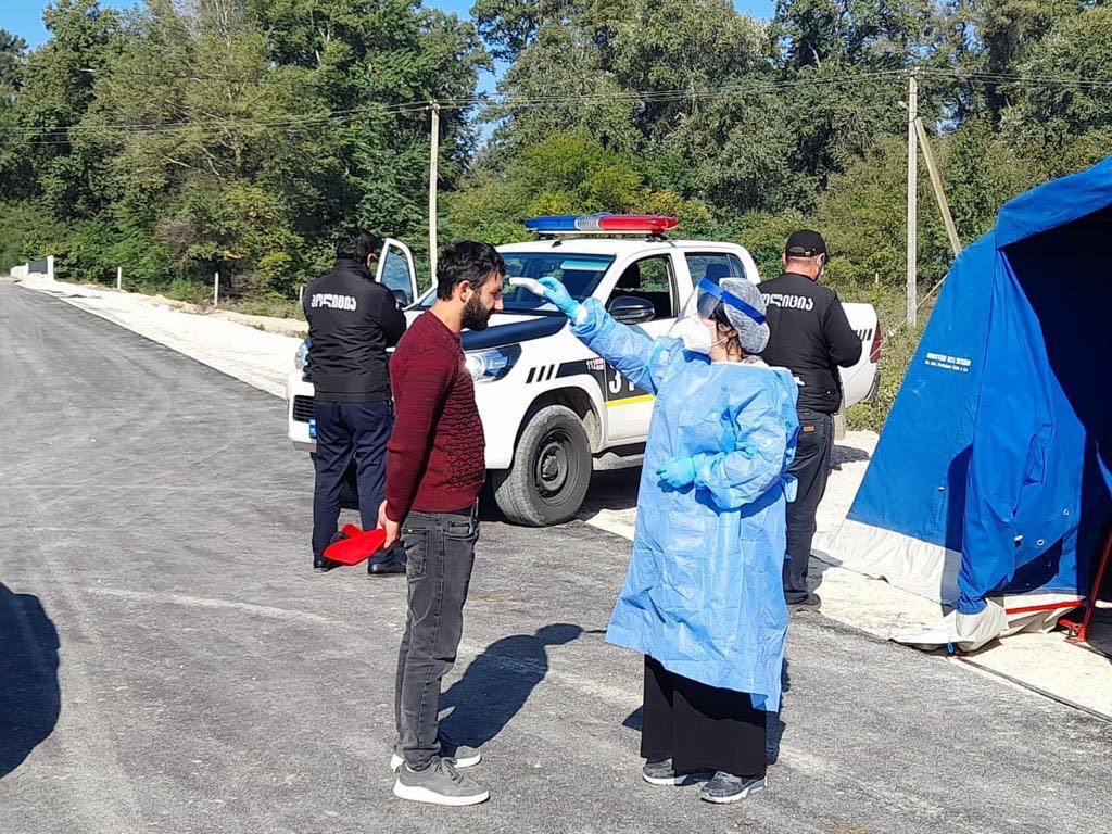 კახეთის სოფელ ერისიმედში პოლიციის სპეციალური საკონტროლო პუნქტი მოეწყო