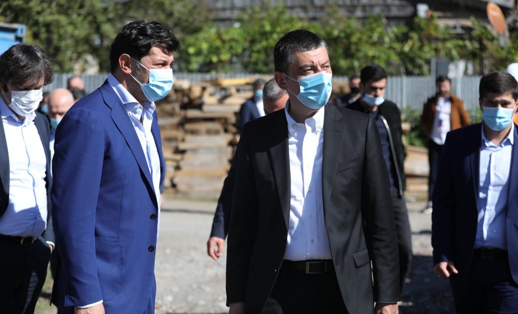 „ქართული ოცნების“ ლიდერებმა ონში მხარეთმცოდნეობის მუზეუმის ახალი შენობის მშენებლობა დაათვალიერეს