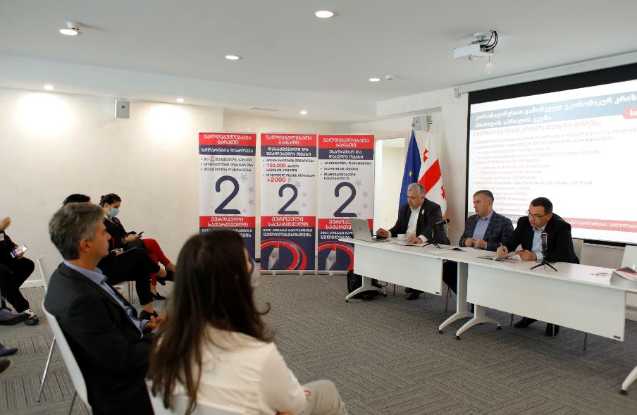 „ევროპული საქართველოს“ ლიდერები ბიზნესის წარმომადგენლებს შეხვდნენ