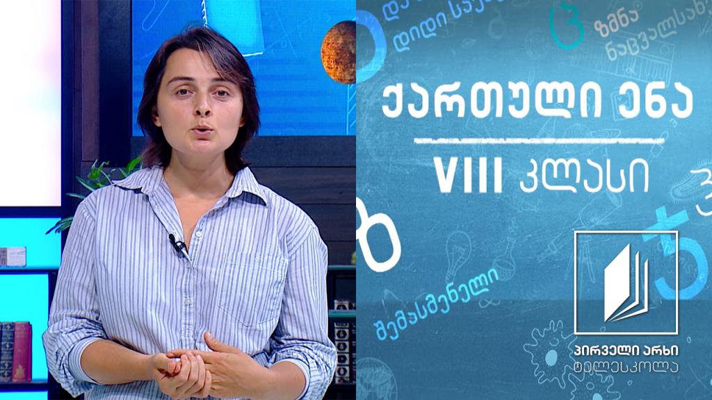 ქართული, VIII კლასი – ,,ავტორი, მთხრობელი და ხედვის კუთხე“ #ტელესკოლა