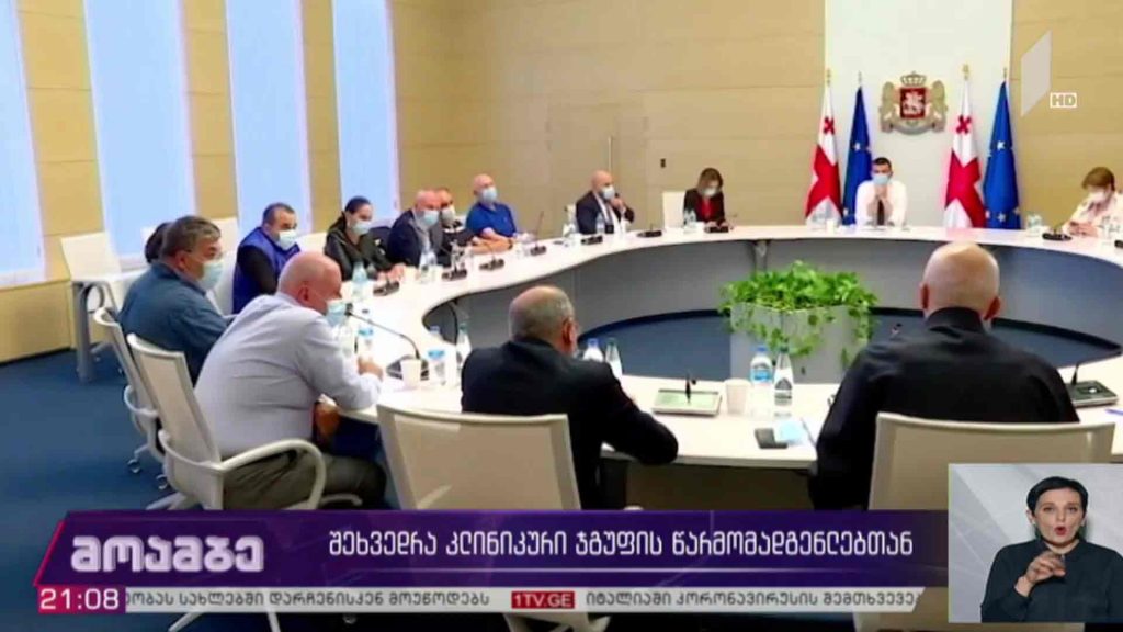 შეხვედრა კლინიკური ჯგუფების წარმომადგენლებთან