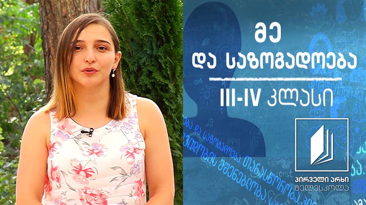 მე და საზოგადოება, III-IV კლასი - სოციალური რეკლამა" #ტელესკოლა