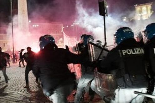 რომში პოლიციასა და ულტრამემარჯვენე ჯგუფის მხარდამჭერებს შორის შეტაკება მოხდა