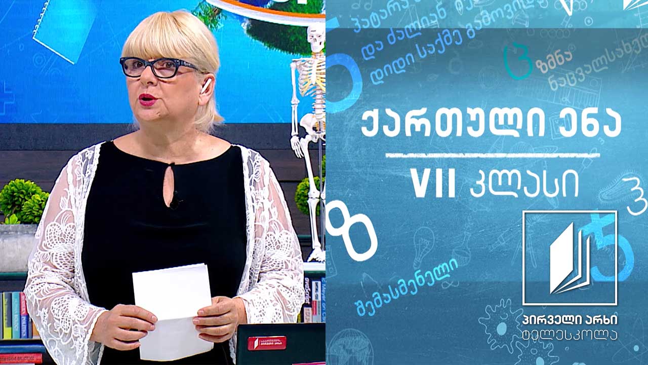 ქართული, VII კლასი - ,,ლექსი ვეფხისა და მოყმისა“ #ტელესკოლა