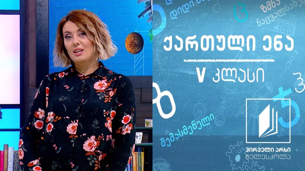 ქართული, V კლასი – ,,ჩემი თავგადასავალი“ #ტელესკოლა