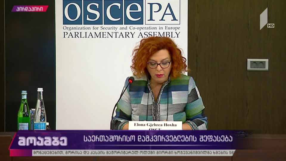 საპარლამენტო არჩევნები 2020 - საერთაშორისო დამკვირვებლების შეფასება
