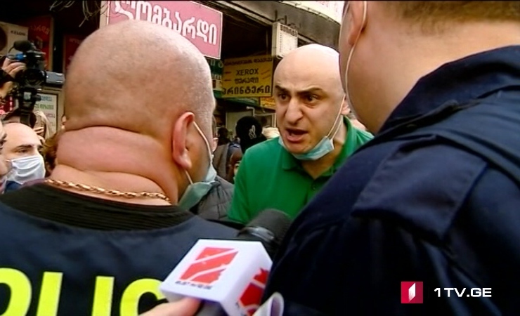 Clash between Nika Melia, Police in Gldani (VIDEO)