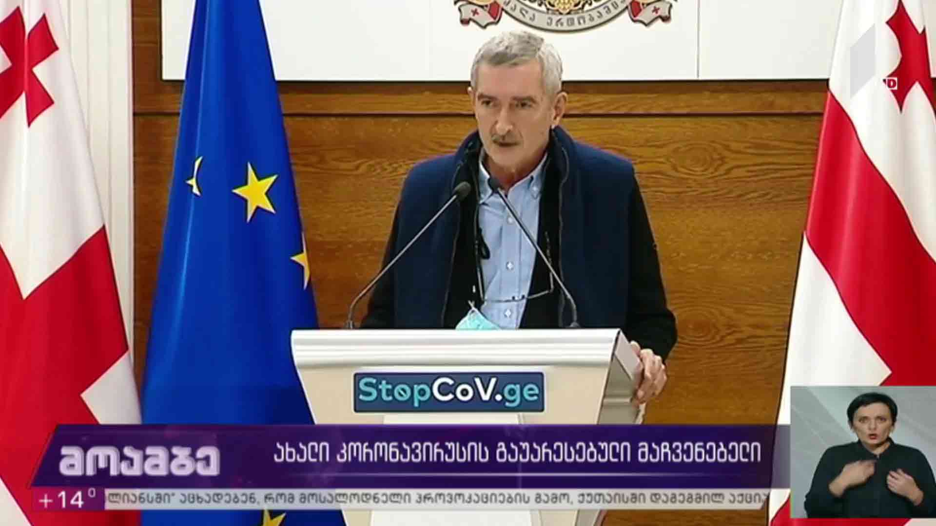 ახალი კორონავირუსის გაუარესებული მაჩვენებელი