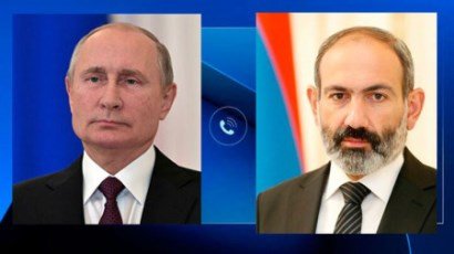 Vladimir Putin və Nikol Paşinyan arasında telefon söhbəti baş tutdu