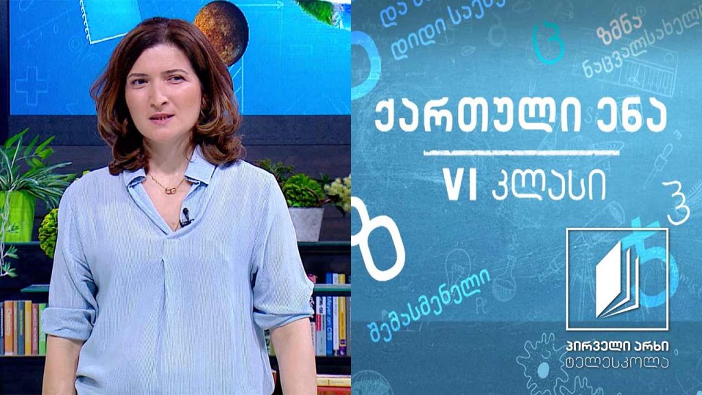 ქართული, VI კლასი – იოთამ ზედგინიძე #ტელესკოლა