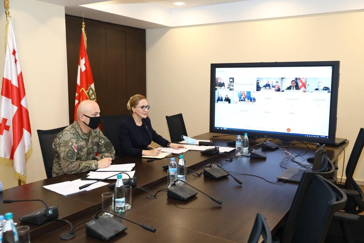 საქართველოს თავდაცვის მინისტრის მოადგილემ ოპერაციების საკითხებში ნატო-ს გენერალური მდივნის თანაშემწესთან ვიდეოკონფერენცია გამართა