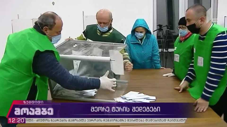 #არჩევნები2020 მეორე ტურის წინასწარი შედეგები - სამეგრელოს რეგიონი