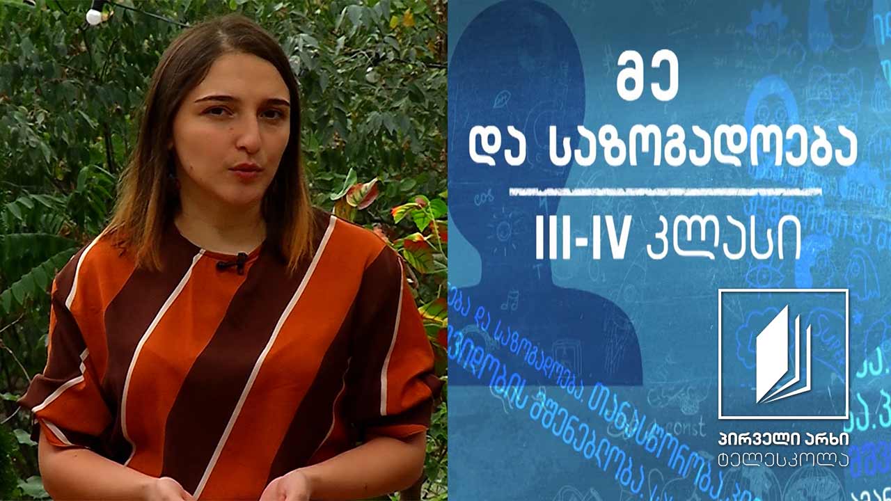 მე და საზოგადოება, III-IV კლასი - მისაბაძი პიროვნება #ტელესკოლა