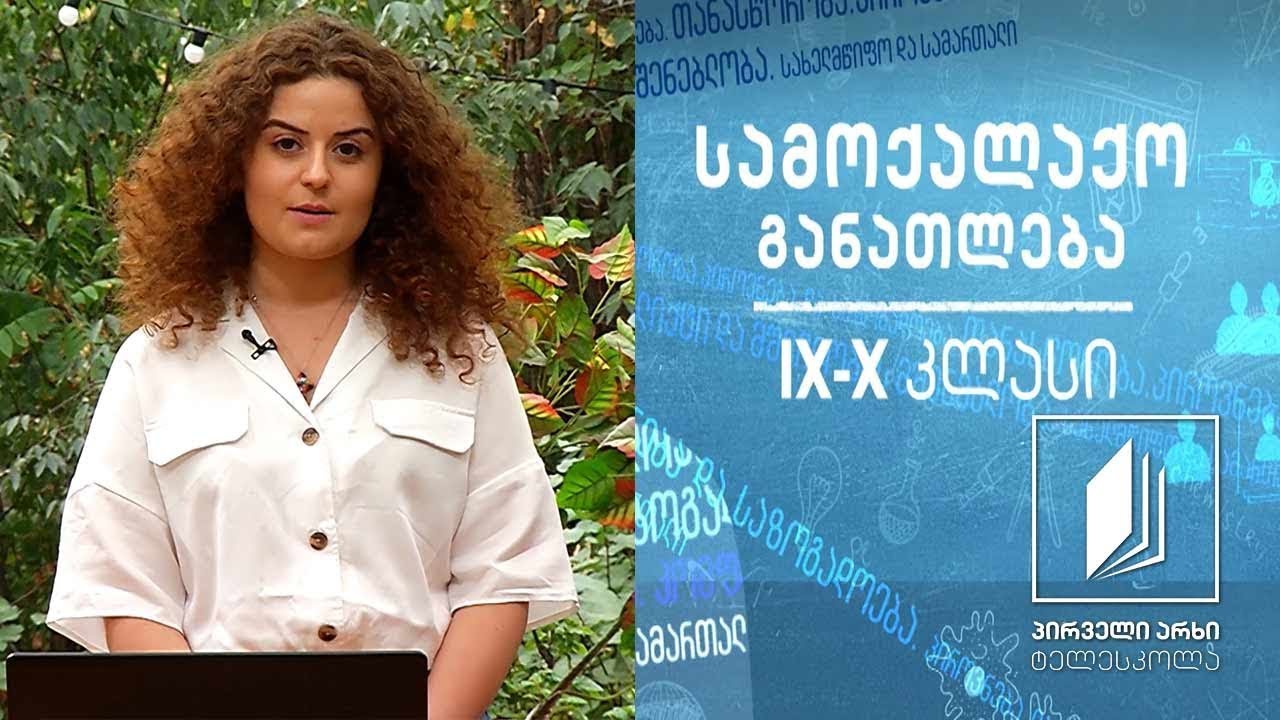 სამოქალაქო განათლება IX-X კლასები - ხელისუფლების განაწილება და მართვის დონეები #ტელესკოლა