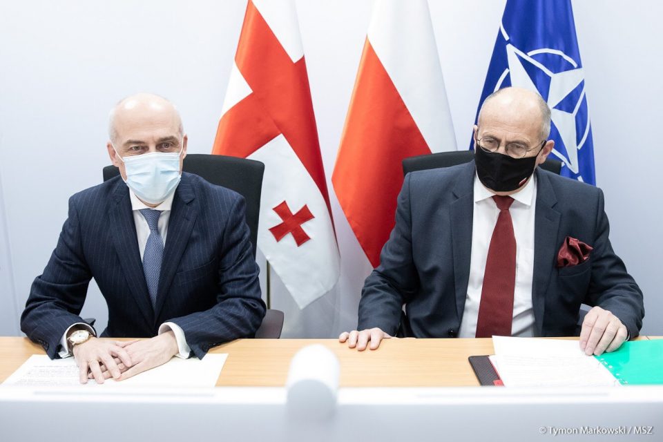 პოლონეთის საგარეო საქმეთა სამინისტრო - პოლონეთისა და საქართველოს საგარეო საქმეთა მინისტრებმა შეხვედრაზე ორმხრივი ურთიერთობები განიხილეს