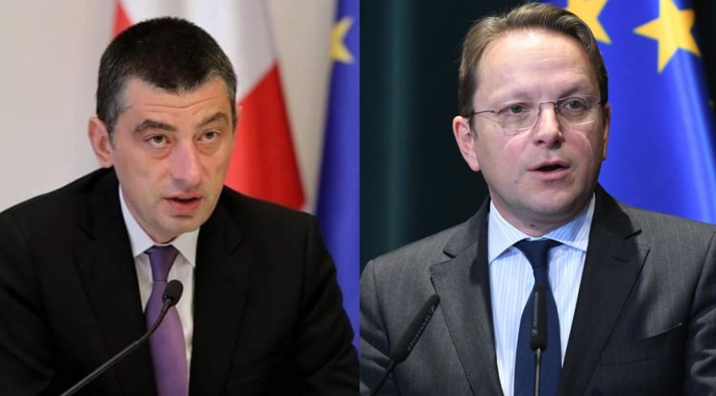 გიორგი გახარიასა და ევროკომისარ ოლივერ ვარჰეის შორის სატელეფონო საუბარი შედგა