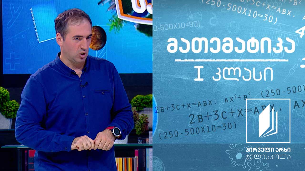მათემატიკა, I კლასი - ორნიშნა და ერთნიშნა რიცხვები; რიცხვი 10 #ტელესკოლა