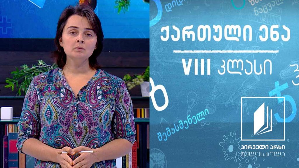 ქართული VIII კლასი – ილია ჭავჭავაძე #ტელესკოლა