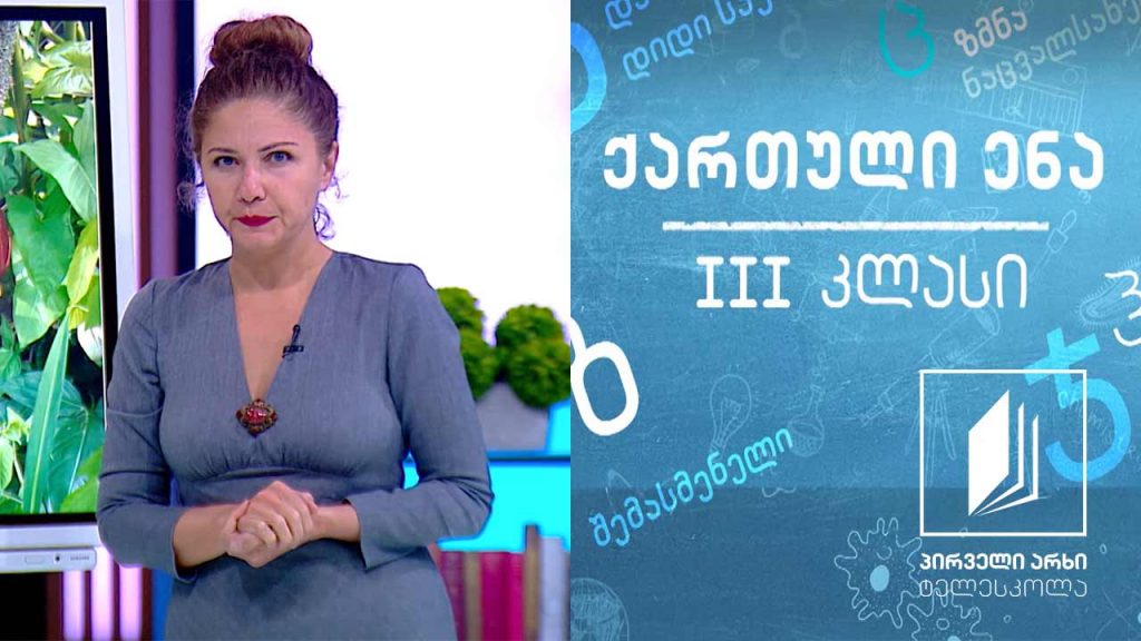 ქართული, III კლასი – ,,შოკოლადი’’ #ტელესკოლა