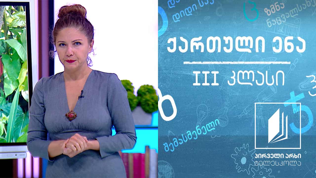 ქართული, III კლასი - ,,შოკოლადი’’ #ტელესკოლა