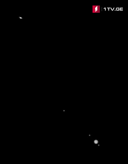 სატურნი, იუპიტერი და მისი თანამგზავრები ირაკლი გედენიძის ასტროობიექტივში