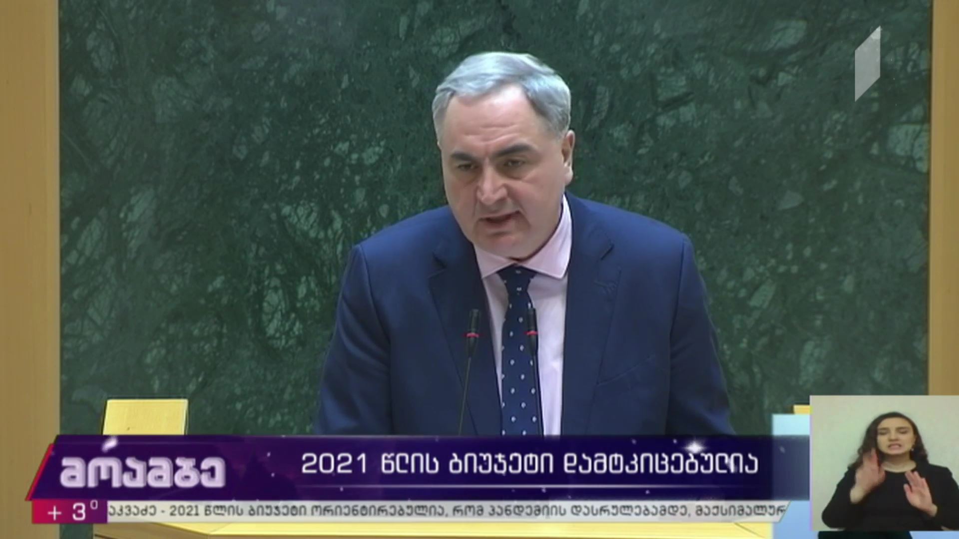 2021 წლის ბიუჯეტი დამტკიცებულია