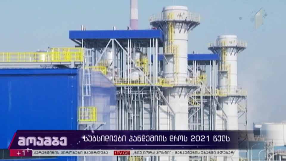სუბსიდიები პანდემიის დროს 2021 წელს