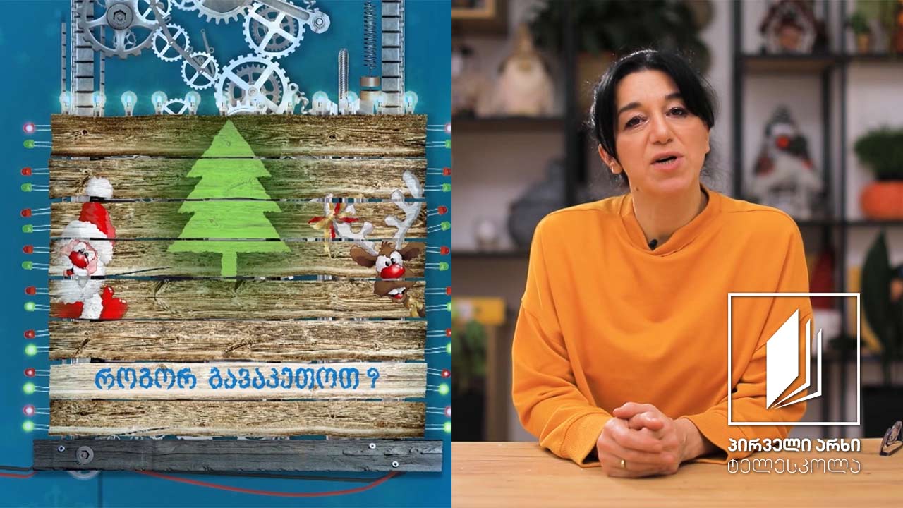 როგორ გავაკეთოთ სახლი ნაძვის ხე #ტელესკოლა